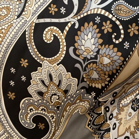 Amour de pin up silk Elegant Multicolor Patterned tunic, M - Picture 8 of 9